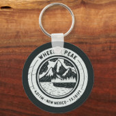 Wheeler Peak New Mexico Wandelskiën Reizen Sleutelhanger (Achterkant)