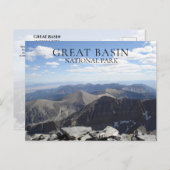 Wheeler Peak Summit Uitzicht Great Basin NP, Nevad Briefkaart (Voorkant / Achterkant)