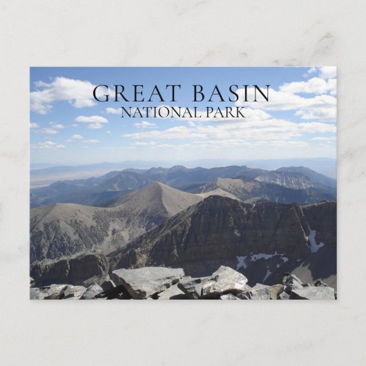 Wheeler Peak Summit Uitzicht Great Basin NP, Nevad Briefkaart (Voorkant)