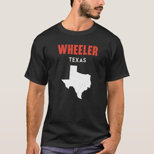 Wheeler Texas USA State America Travel Texas T-shirt (Voorkant)