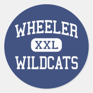 Wheeler - Wildcats - High - Marietta Georgia Ronde Sticker