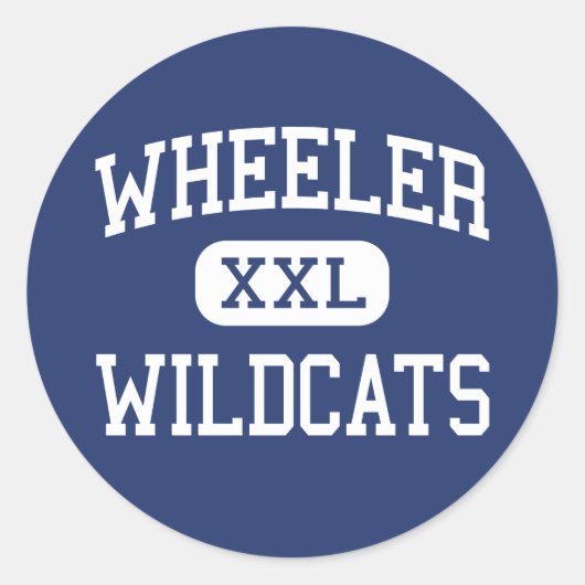 Wheeler - Wildcats - Hoog - Marietta België Ronde Sticker (Voorkant)
