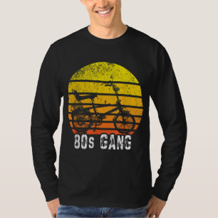 Wheelie Bike High-Riser 80s Biker Gang Hipster Vin T-shirt