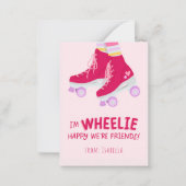 Wheelie Blij vriend Valentijnskaart Notitiekaartje (Voorkant)