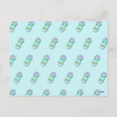 Wheelie Cool! Cute Skateboard Classroom Valentine  Feestdagenkaart (Achterkant)