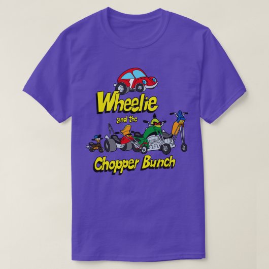 Wheelie en de helikopter bos t-shirt (Design voorkant)