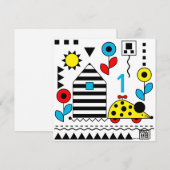 Wheelie Mouse en House Kaart - personaliseren (Voorkant / Achterkant)