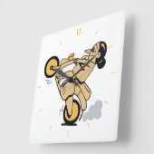 Wheelie Vierkante Klok (Hoek)