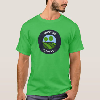 Wheeling Illinois Heuvels en Bomen Oversized T-shirt