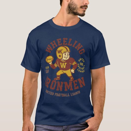 Wheeling Ironmen Football - ESTD. 1962 T-shirt (Voorkant)