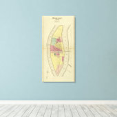 Wheeling Island Canvas Afdruk (Insitu (Houten vloer))