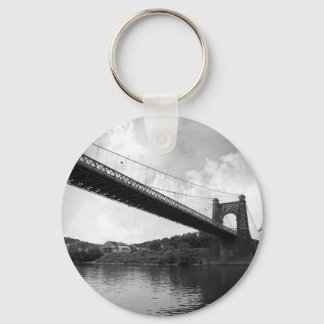 Wheeling Suspension Bridge B&W Sleutelhanger