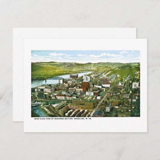 Wheeling, West Virginia Briefkaart (Voorkant / Achterkant)