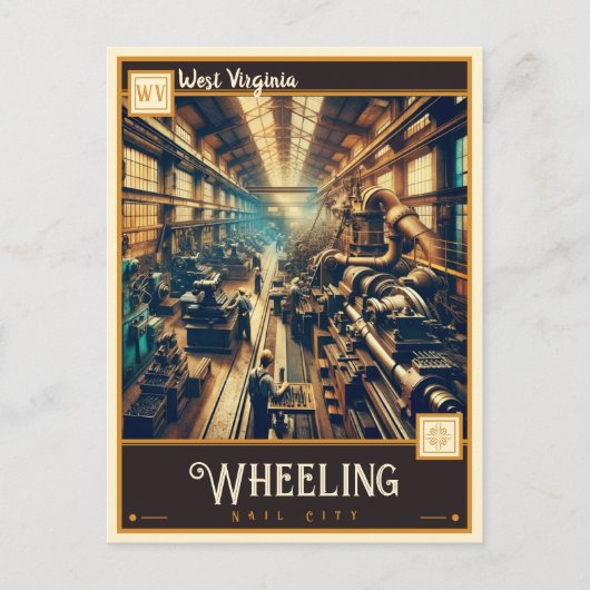 Wheeling, West Virginia |  Briefkaart (Voorkant)