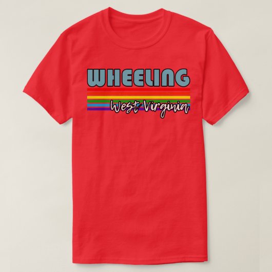 Wheeling West Virginia Pride Wheeling LGBT Gift LG T-shirt (Design voorkant)