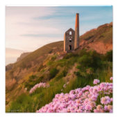 Wheels Coates, tin mine, Cornwall, Engeland Foto Afdruk (Voorkant)