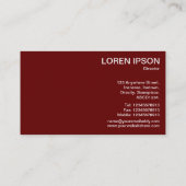 Wheels of Industry - Ruby en Gold Visitekaartje (Achterkant)