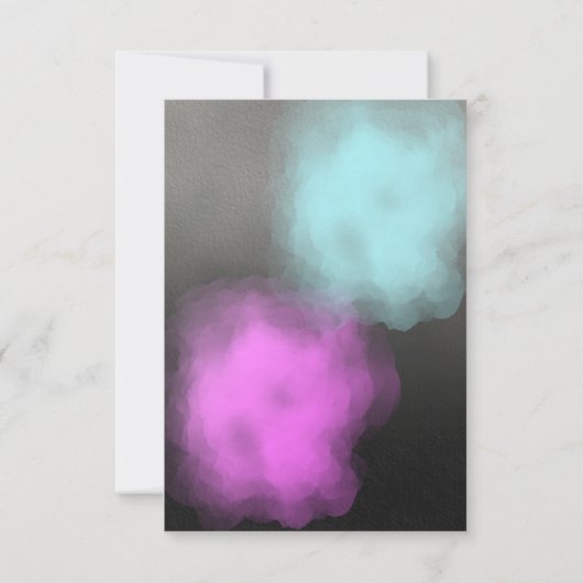 Wheels or Heels Geslacht onthullen Dank u Card. Kaart (Achterkant)