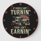 Wheels Turnin', Earnin': het leven van Trucker Grote Klok (Voorkant)
