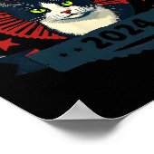 Wheimer 2024 Funny Cat Election Kamala Harris Tim Poster (Hoek)