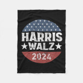 Wheimer 2024 Kamalaharris Timwaltz 2024 Stemming Fleece Deken (Voorkant)
