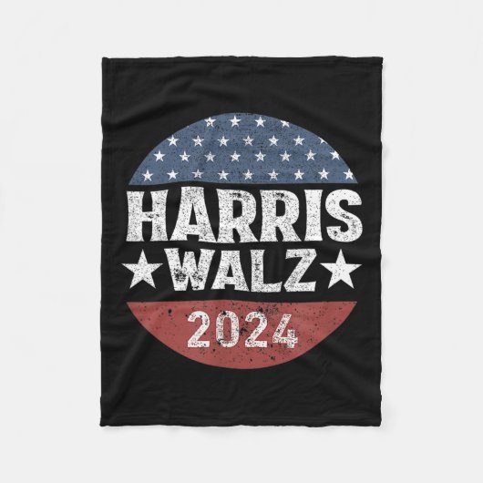 Wheimer 2024 Kamalaharris Timwaltz 2024 Stemming Fleece Deken (Voorkant)