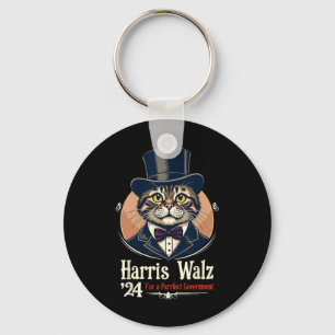 Wheimer 2024 Lincoln Cat Election Kamala Harris Wa Sleutelhanger