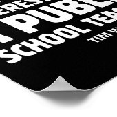 Wheimer 2024 onderschat nooit een openbare school poster (Hoek)