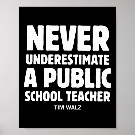 Wheimer 2024 onderschat nooit een openbare school poster (Voorkant)