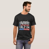 Wheimer 2024 Retro Verkiezing Kamala Harris Tim W  T-shirt (Voorkant volledig)