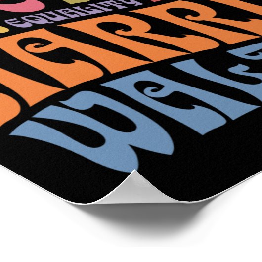 Wheimer 2024 Vrede Liefde Hoop Vriendelijkheid Gel Poster (Hoek)