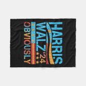 Wheimer natuurlijk! Verkiezingen Harris Waltz 2024 Fleece Deken (Voorkant (Horizontaal))