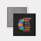 Wheimer Peace Love Equality Hope Diversity Magneet (Voorkant / Achterkant)