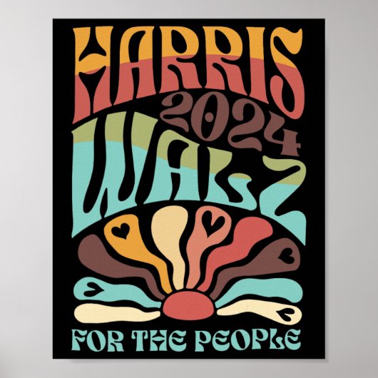 Wheimer voor de mensen Kamala Harris Waltz Poster (Voorkant)