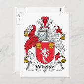 Whelan Family Crest Briefkaart (Voorkant / Achterkant)