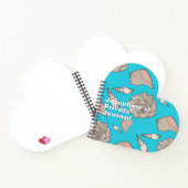 Whelk Shells Illustrated Custom Heart-shaped Notitieboek (Binnen)