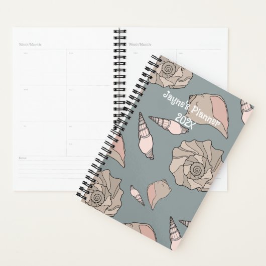 Whelk Shells Illustrated Yearly Custom Planner (Display)