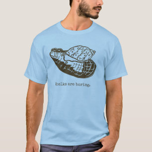 Whelks is saaie Mannen blauw T-shirt
