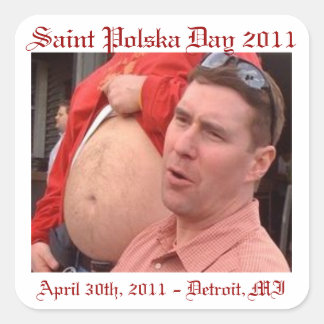 WHEM2 Saint Polska Dag Vierkante Sticker
