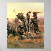 When Blackfoot Sioux Meet Charles Marion Russell Poster (Voorkant)