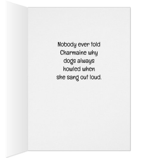 When Charmaine sings dogs howl  Victorian ladies (Binnen (Rechts))