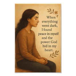 When Everything Went Dark Inspirational Faith Foto Afdruk