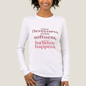 When Fierceness Meets Softness – Inspirational Bal Tri-Blend Shirt (Voorkant volledig)