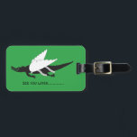 When Gators Fly Luggage Tag Bagagelabel<br><div class="desc">A wonderfully snarky flying gator to identify your luggage. It's easy to customize.</div>