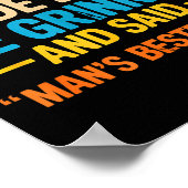 When God Made Dogs Funny Pet Owner Christian Faith Poster (Hoek)