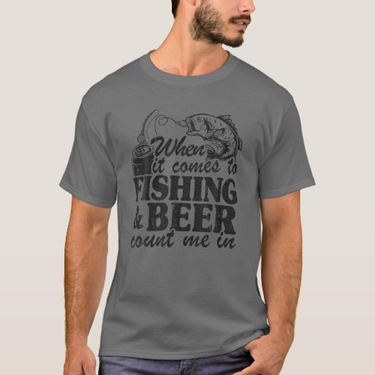 When I Comes To Fishing T-shirt (Voorkant)