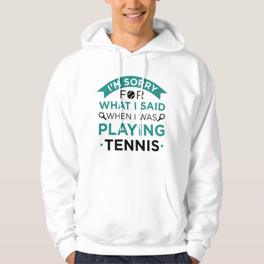 When I Was Playing Tennis Hoodie (Voorkant)