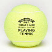 When I Was Playing Tennis Tennisballen (Voorkant)