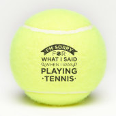 When I Was Playing Tennis Tennisballen (Achterkant)