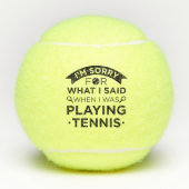 When I Was Playing Tennis Tennisballen (Voorkant)